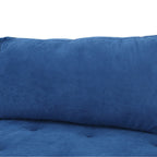 Volly High Back Couch Mid-century Suede SS Legs Chaise Sofa