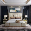 Julius Upholstered Luxury Bed With Hydraulic In Leatherette