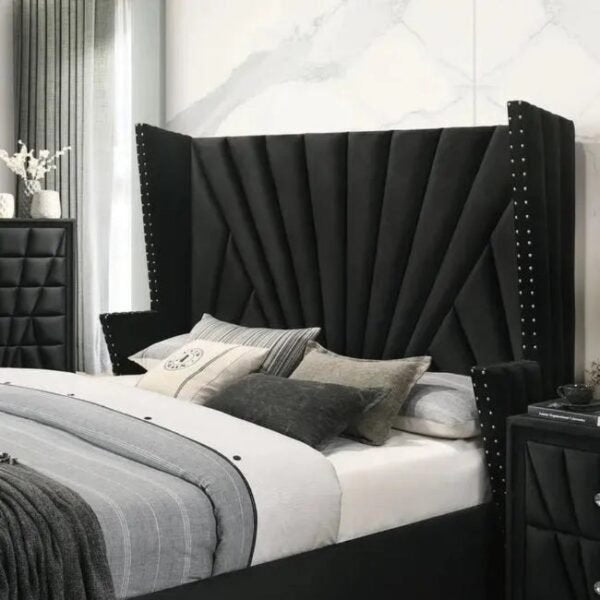 Bartın Upholstered Bed Without Storage In Suede