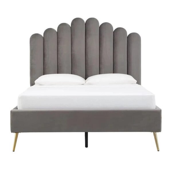 Jame Bed Without Storage In Suede