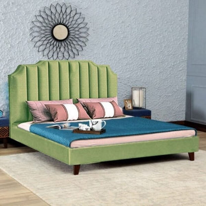 Milan Upholstered Bed Without Storage In Suede