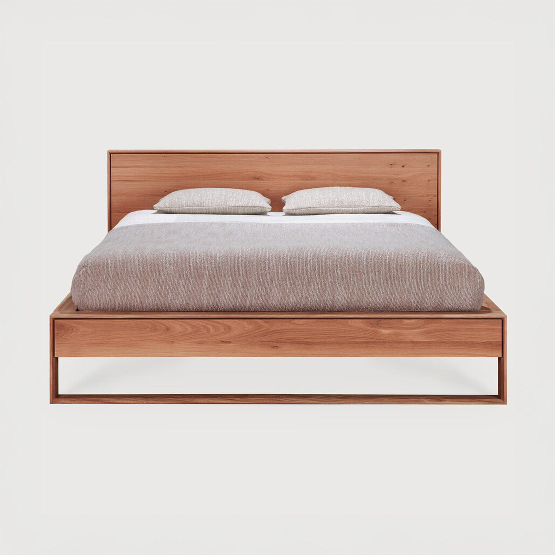 Sael Bed - Solid Walnut/Teak/Oak Wood (King)
