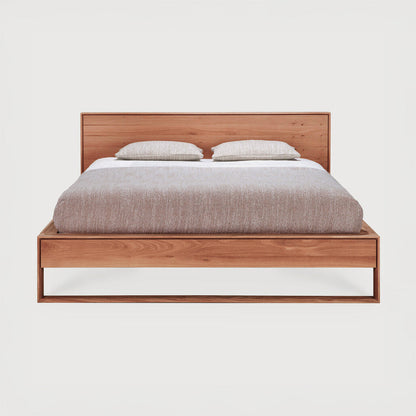 Sael Bed - Solid Walnut/Teak/Oak Wood (King)