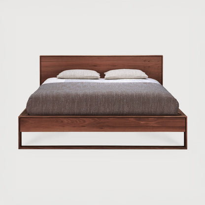 Sael Bed - Solid Walnut/Teak/Oak Wood (King)