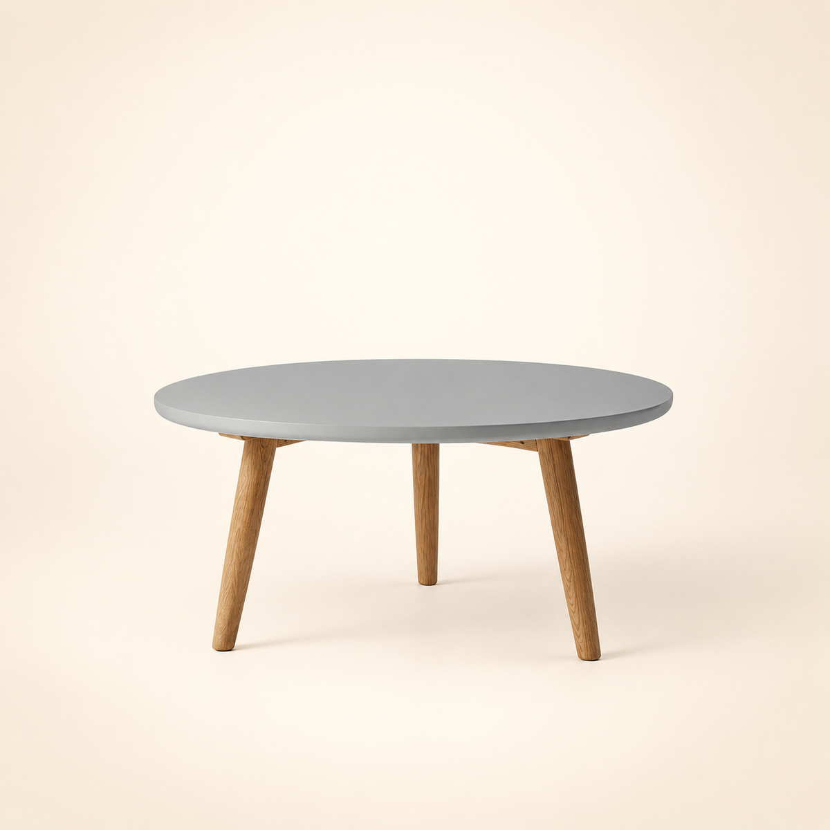Knud Coffee Table - rear three-quarter construction view
