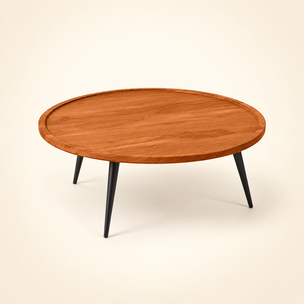 Latte Coffee Table - elevated tabletop view