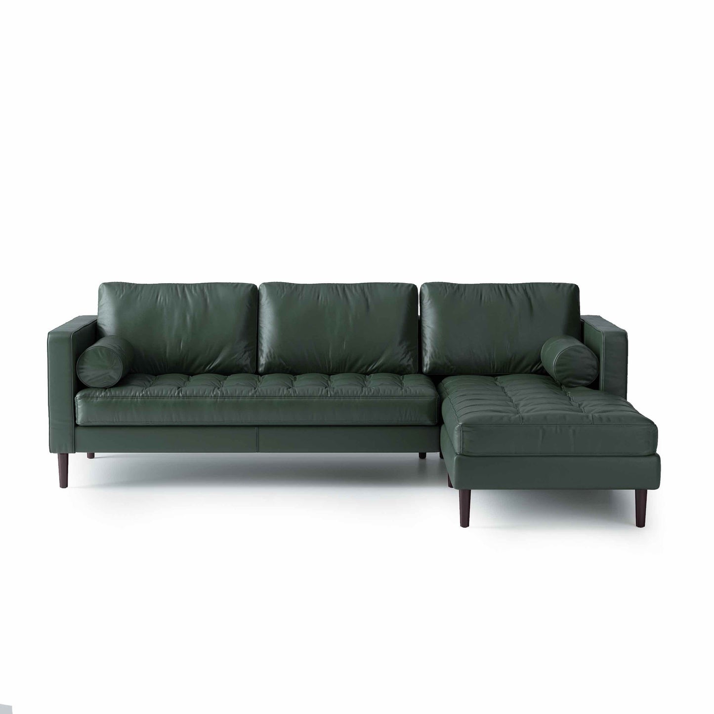 Palo Sofa | L-Shaped Right Sectional with Chaise (8.25 feet) | Italian Leather Sofa
