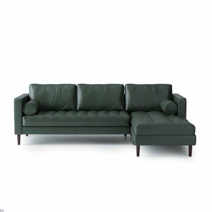 Palo Sofa | L-Shaped Sectional with Chaise (8.25 feet) | Italian Leather Sofa