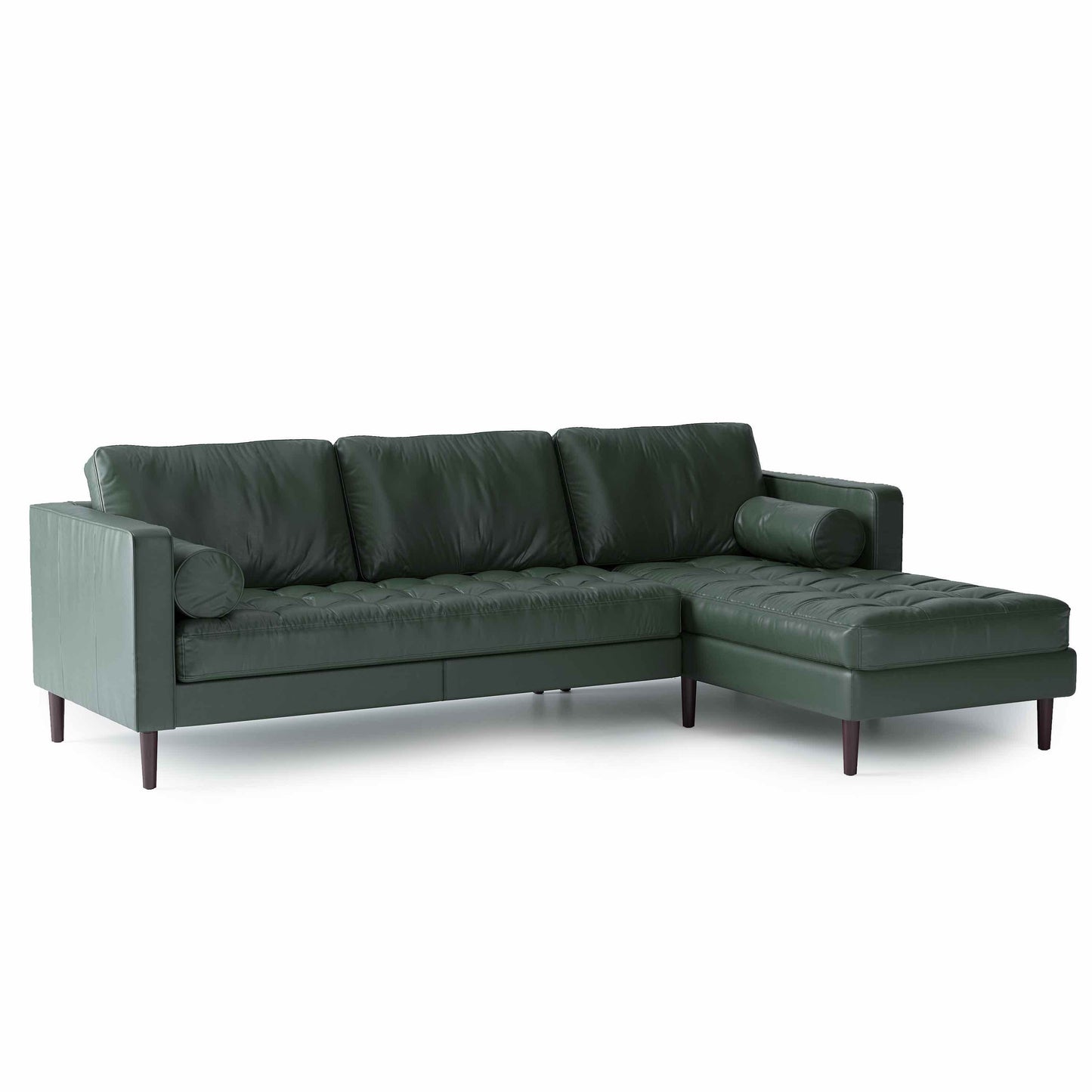 Palo Sofa | L-Shaped Right Sectional with Chaise (8.25 feet) | Italian Leather Sofa