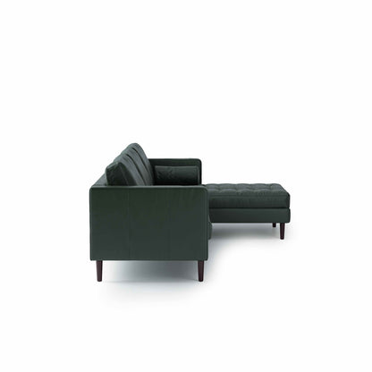 Palo Sofa | L-Shaped Right Sectional with Chaise (8.25 feet) | Italian Leather Sofa
