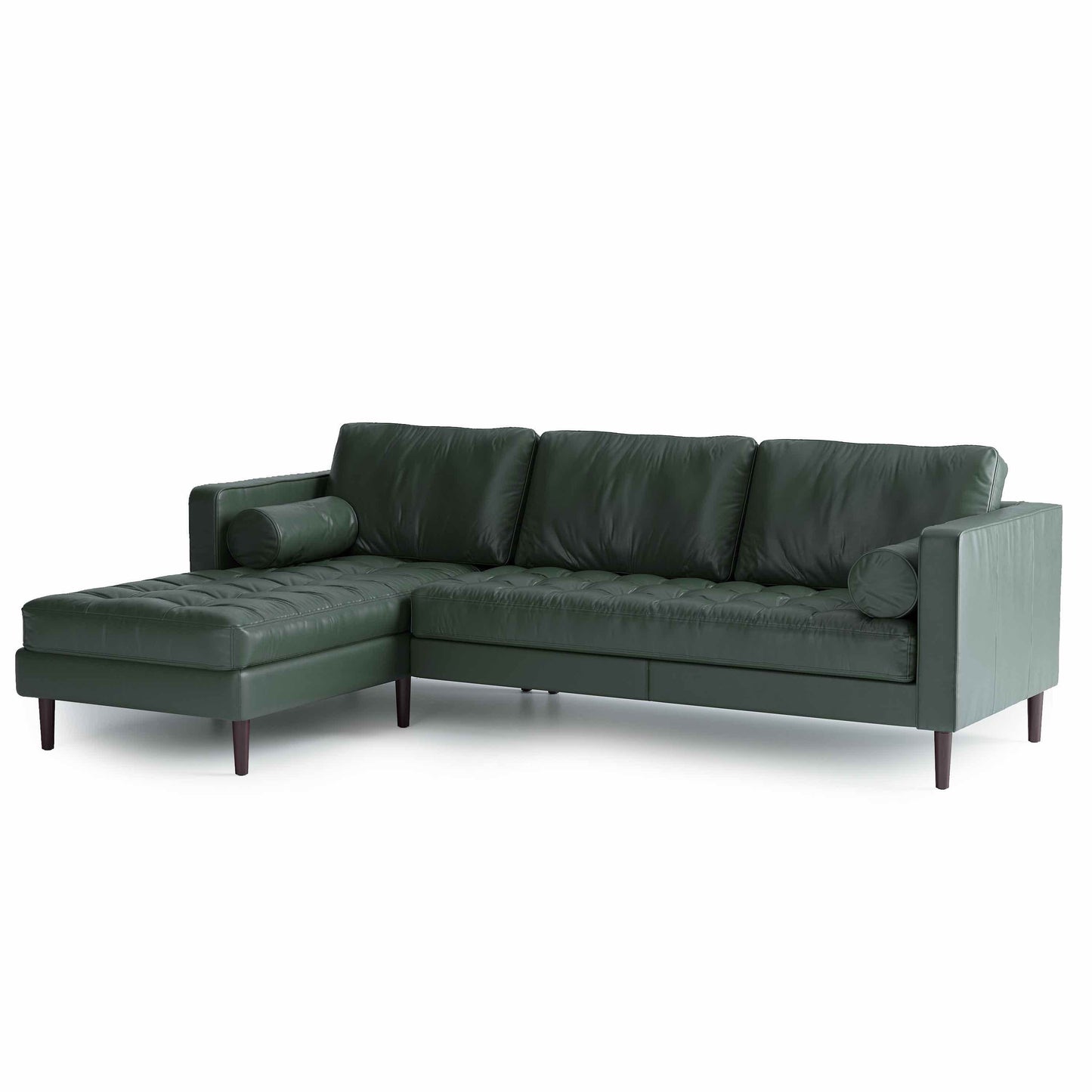 Palo Sofa | L-Shaped Sectional with Chaise (8.25 feet) | Italian Leather Sofa