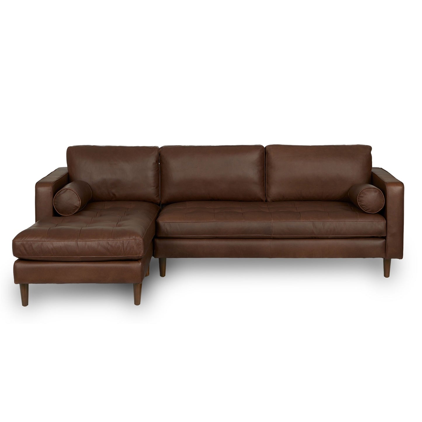 Palo Sofa | L-Shaped Sectional with Chaise (8.25 feet) | Italian Leather Sofa