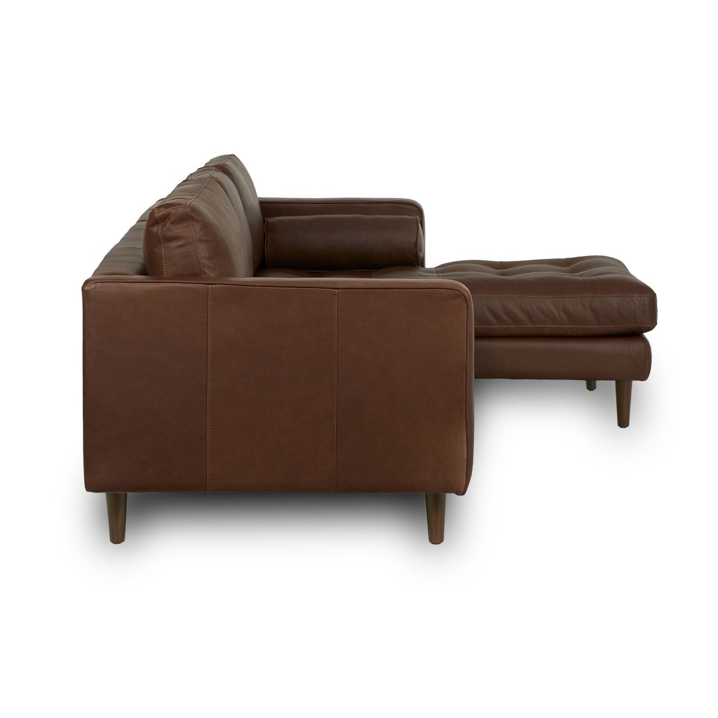Palo Sofa | L-Shaped Right Sectional with Chaise (8.25 feet) | Italian Leather Sofa