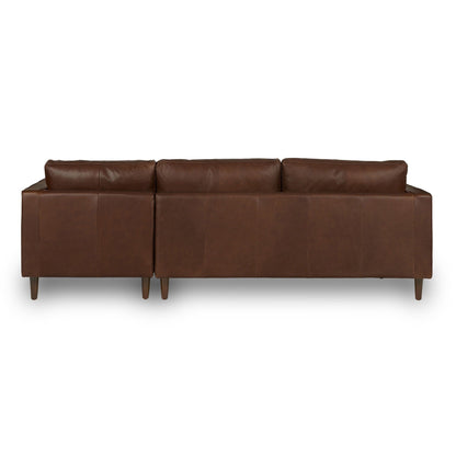 Palo Sofa | L-Shaped Sectional with Chaise (8.25 feet) | Italian Leather Sofa