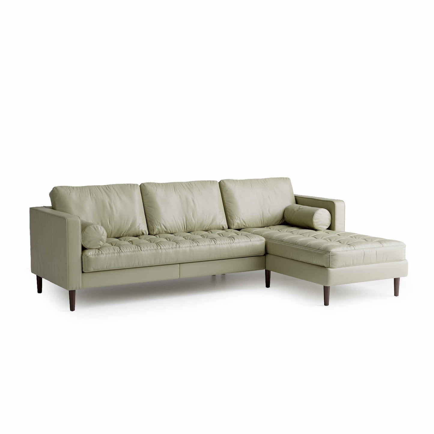 Palo Sofa | L-Shaped Right Sectional with Chaise (8.25 feet) | Italian Leather Sofa