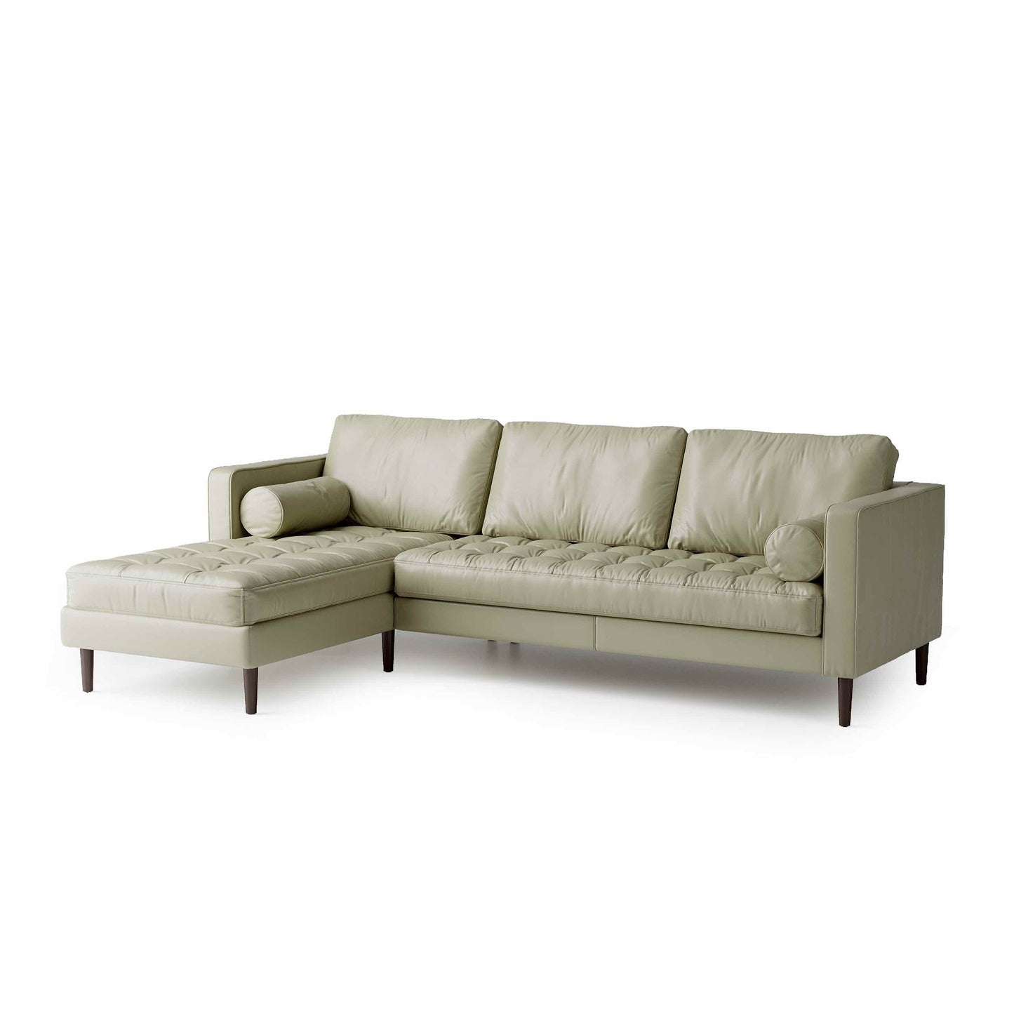 Palo Sofa | L-Shaped Right Sectional with Chaise (8.25 feet) | Italian Leather Sofa