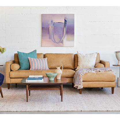 Palo Sofa | L-Shaped Sectional with Chaise (8.25 feet) | Italian Leather Sofa