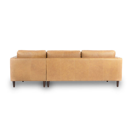 Palo Sofa | L-Shaped Right Sectional with Chaise (8.25 feet) | Italian Leather Sofa