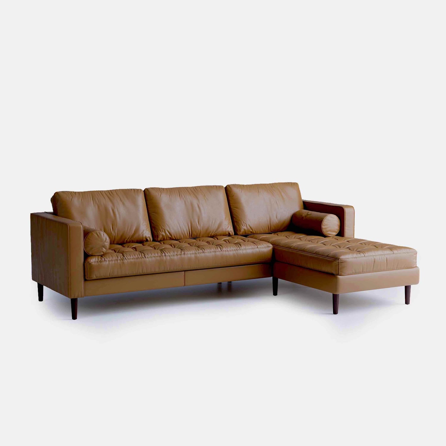 Palo Sofa | L-Shaped Sectional with Chaise (8.25 feet) | Italian Leather Sofa