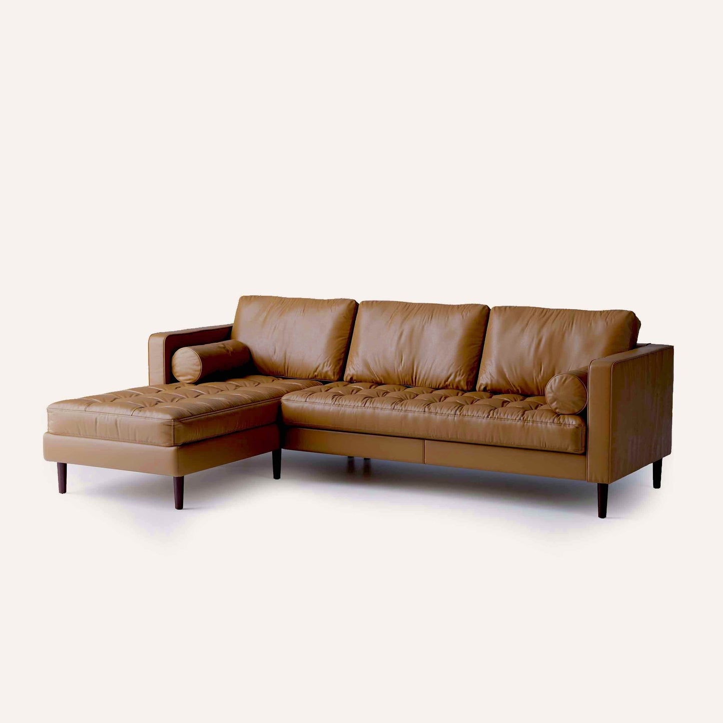 Palo Sofa | L-Shaped Right Sectional with Chaise (8.25 feet) | Italian Leather Sofa