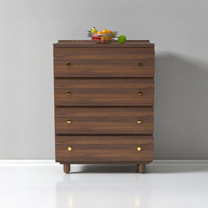 Stava Modular Drawer System | Solid Walnut/Teak/Oak Wood (4x1) | 3 Feet Length