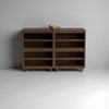 Stava Modular Shelving System | Solid Walnut/Teak/Oak Wood (4x2) | 5.5 Feet Length