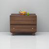 Stava Bedside Table | Solid Walnut/Teak/Oak Wood | 3 Feet Length