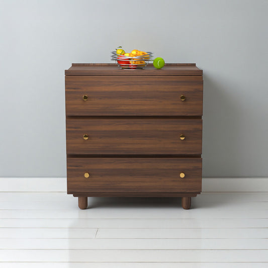 Stava Modular Drawer System | Solid Walnut/Teak/Oak Wood (3x1) | 3 Feet Length