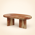 Lucas Coffee Table - rear three-quarter construction view