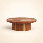 Luis Large Coffee Table - rear three-quarter construction view
