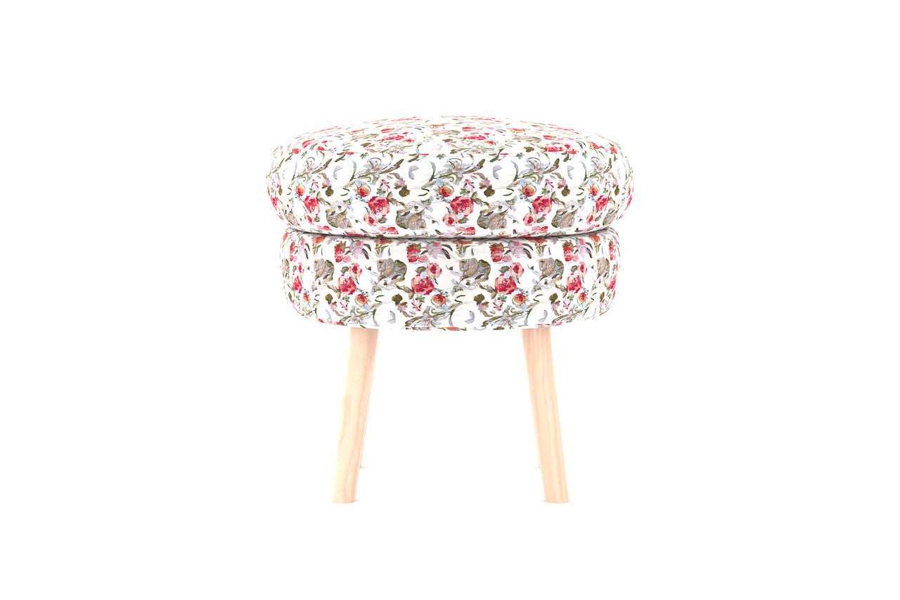Moon Fabric Ottoman