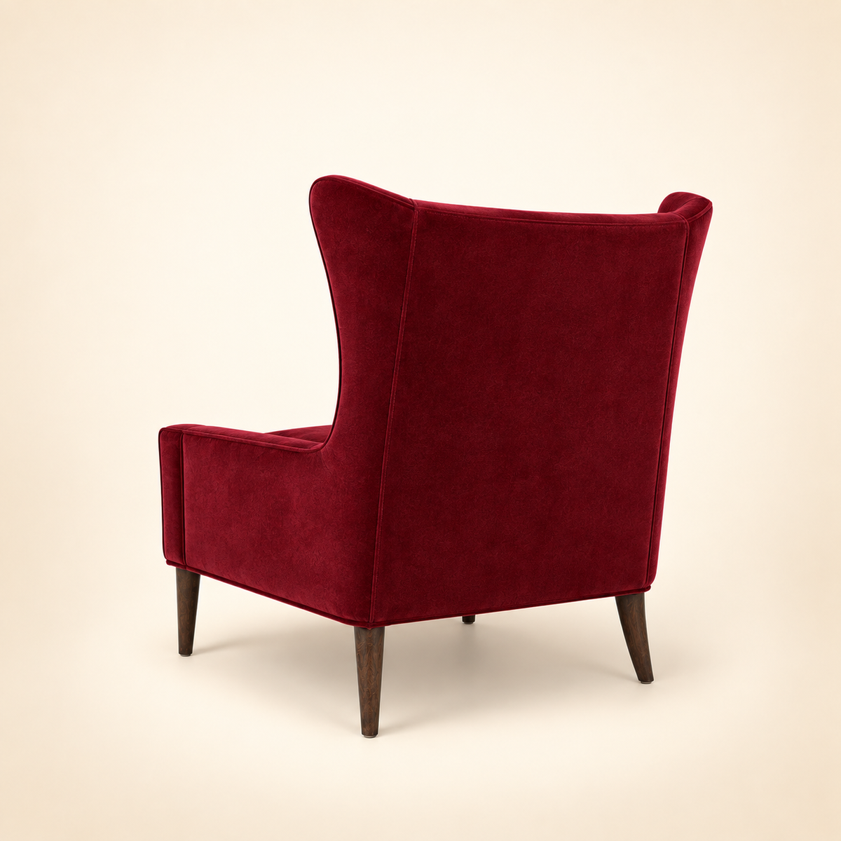 Marlowe Wingback Chair rear three-quarter view