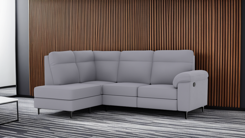 Mayfair Corner Fabric RHF With Recliner