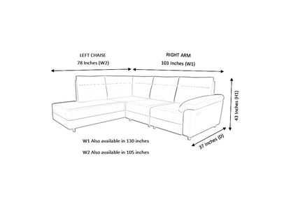Mayfair Corner Artificial Leather RHF With Recliner