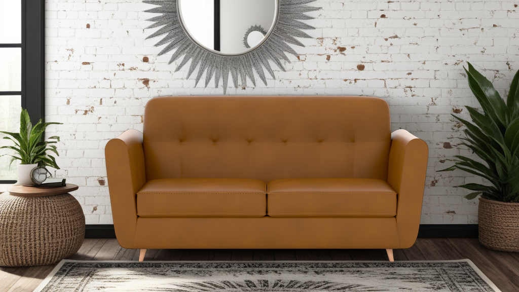 Meridian 2 Seater Artificial Leather Sofa