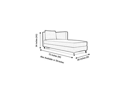 Milton Leather LHF Lounger