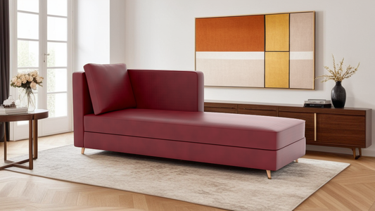 Milton Artificial Leather LHF Lounger