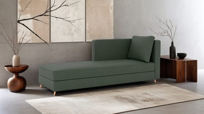 Milton Leather RHF Lounger