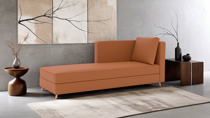 Milton Fabric RHF Lounger