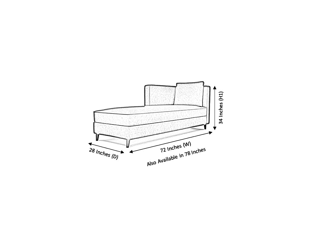 Milton Artificial Leather RHF Lounger