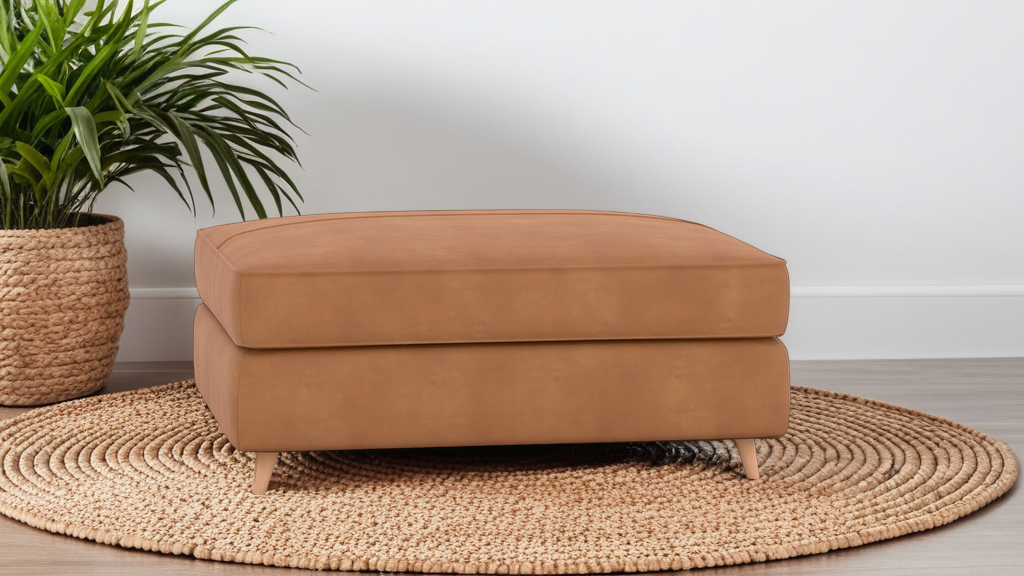 Monaco Leather Ottoman