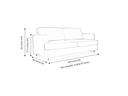 Monaco 3 Seater Artificial Leather Sofa