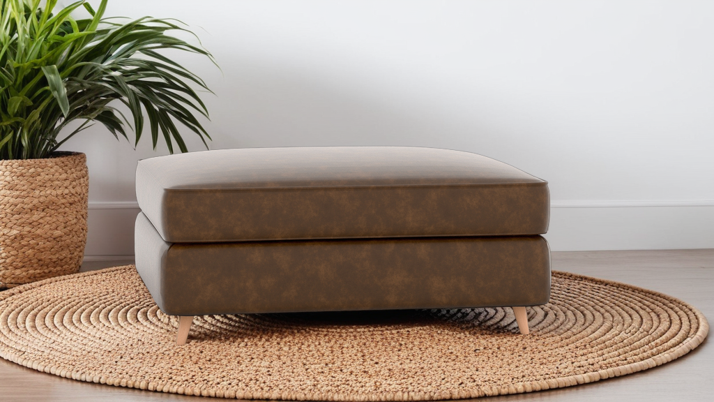 Monaco Artificial Leather Ottoman