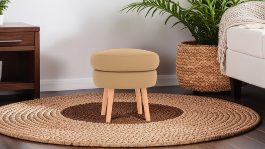 Moon Fabric Ottoman