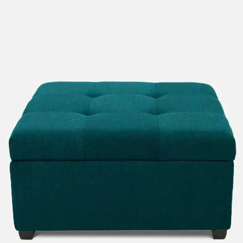 Majestic Mingle Ottoman With Storage In Suede