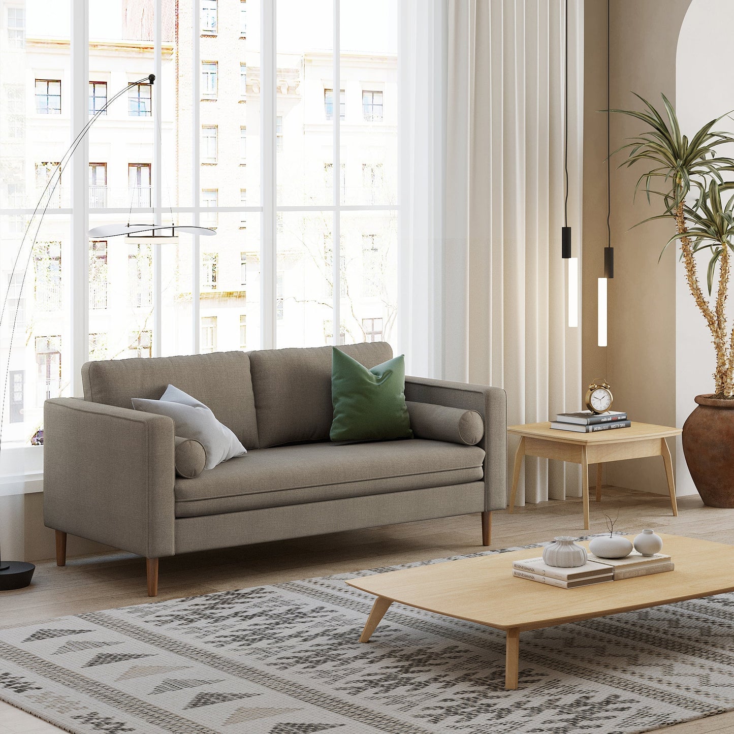 Palo Sofa | 2.5 Seater (6 feet) | Removable Fabrics