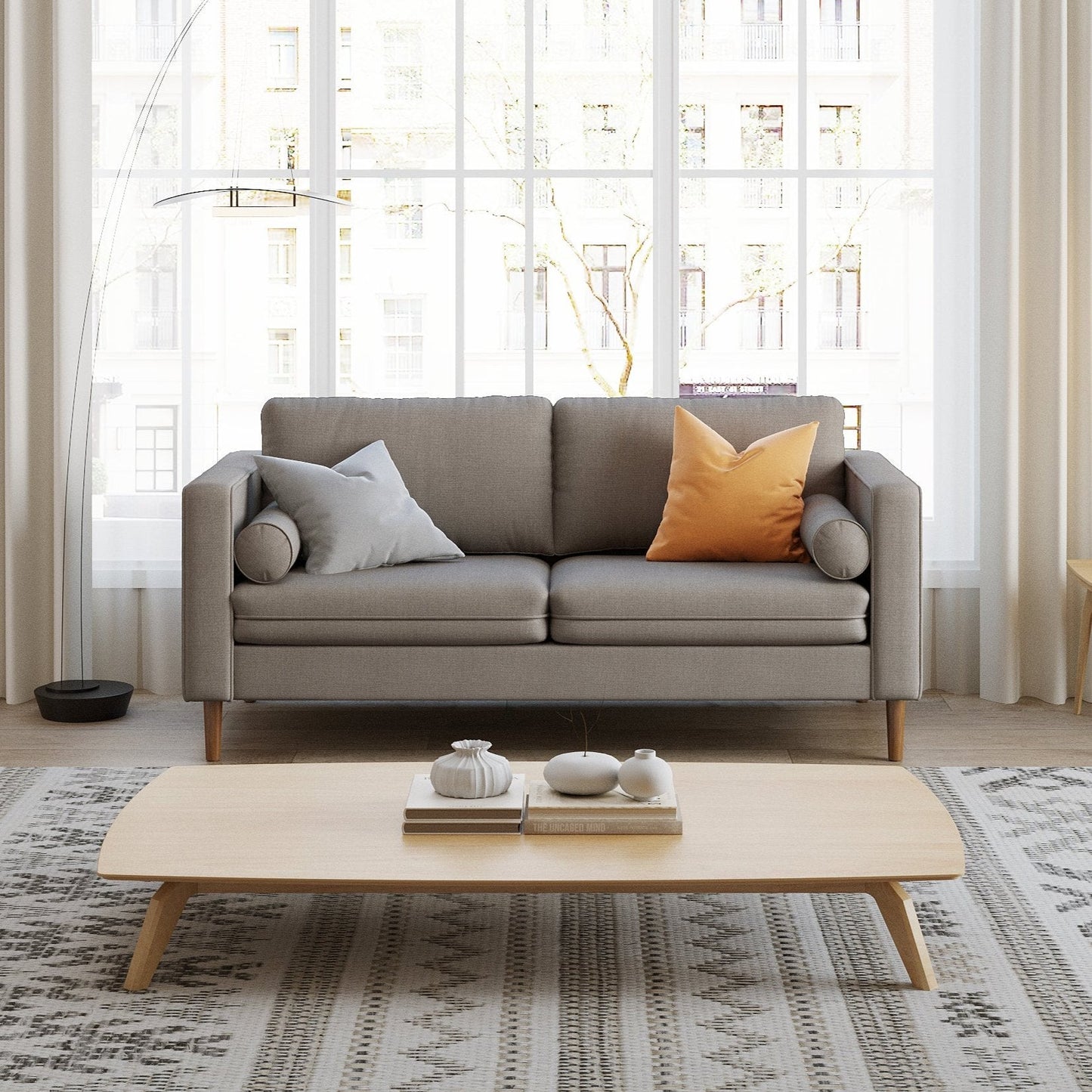 Palo Sofa (Split Seats)| 2.5 Seater (6 feet) | Removable Covers