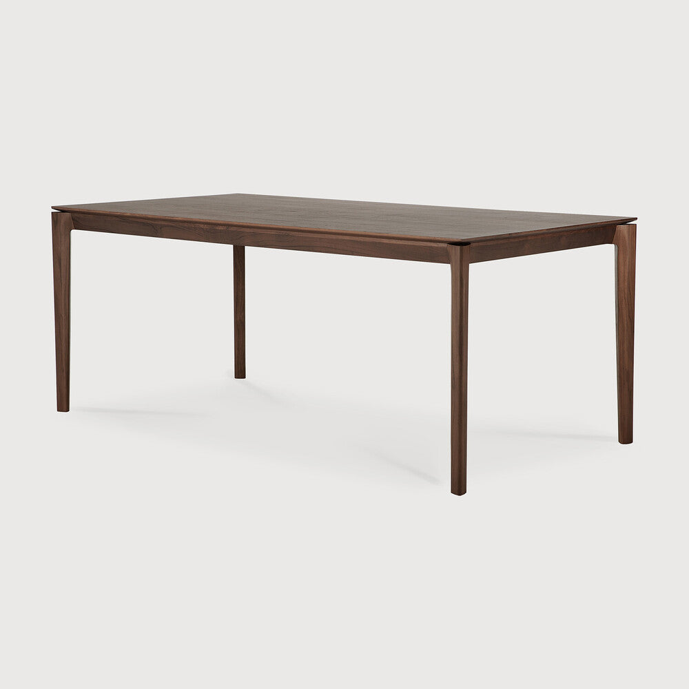 Elan Dining Table (6 feet) - Solid Teak/Walnut/Oak Wood