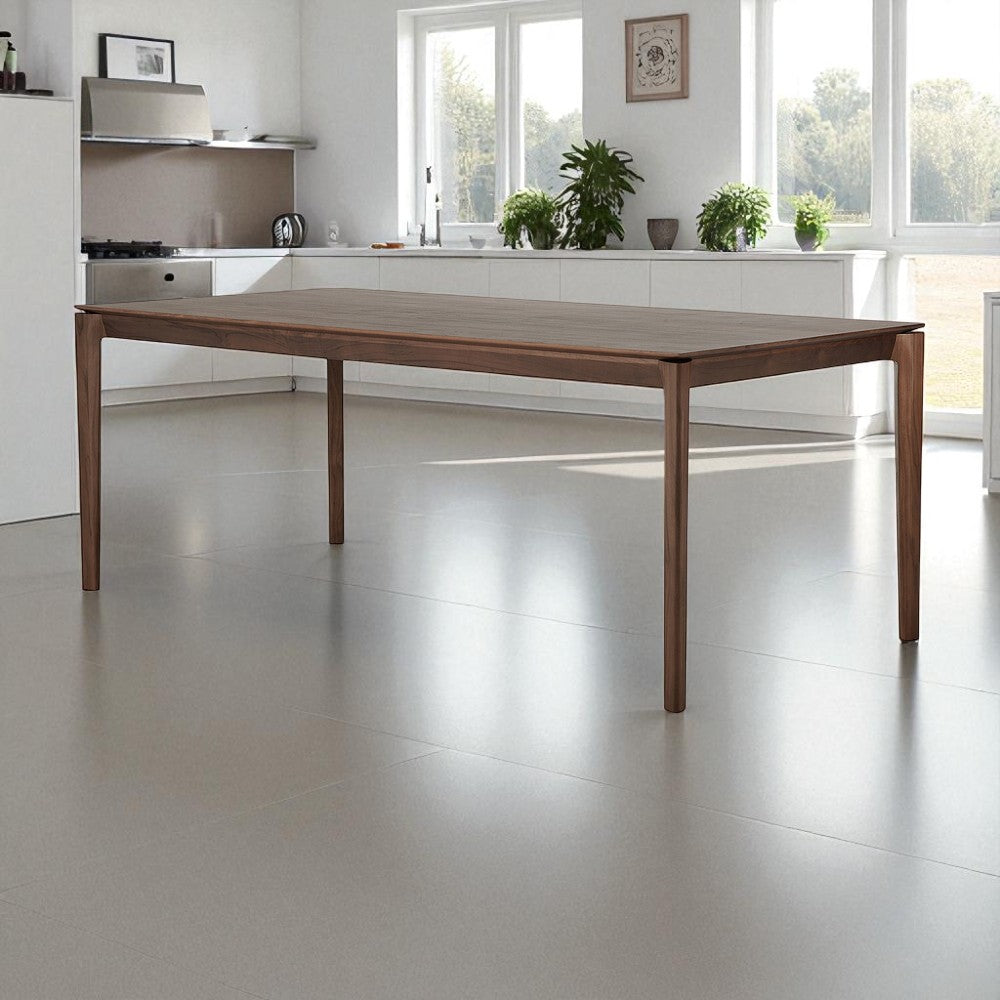 Elan Dining Table (6.5 feet) - Solid Teak/Walnut/Oak Wood