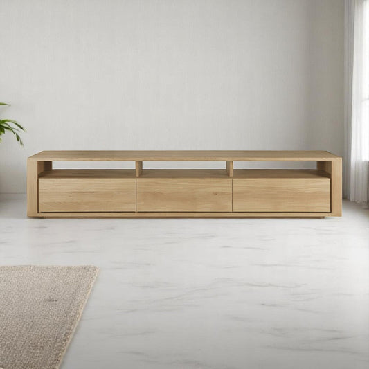 Sael TV Unit/Console  - Solid Walnut/Teak/Oak Wood (Large)